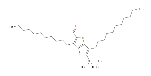 5-(trimethylstannyl)-3,6-diundecylthieno[3,2-b]thiophene-2-carbaldehyde