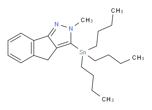 2-methyl-3-(tributylstannyl)-2,4-dihydroindeno[1,2-c]pyrazole