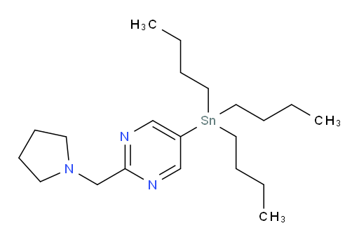 2-(pyrrolidin-1-ylmethyl)-5-(tributylstannyl)pyrimidine