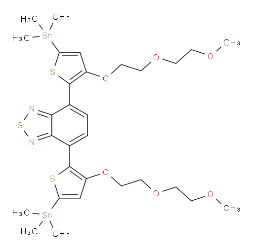 4,7-bis(3-(2-(2-methoxyethoxy)ethoxy)-5-(trimethylstannyl)thiophen-2-yl)benzo[c][1,2,5]thiadiazole