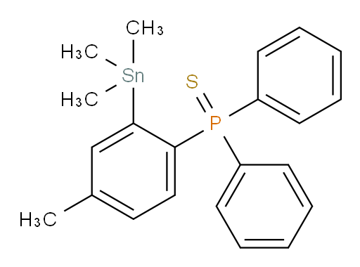 (4-methyl-2-(trimethylstannyl)phenyl)diphenylphosphine sulfide
