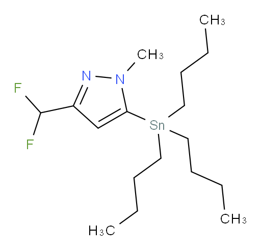 3-(difluoromethyl)-1-methyl-5-(tributylstannyl)-1H-pyrazole