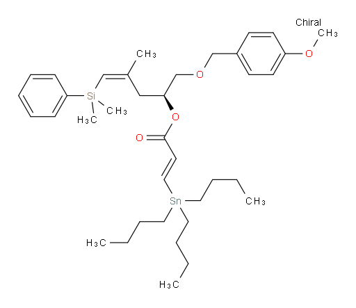 (E)-(S,Z)-5-(dimethyl(phenyl)silyl)-1-((4-methoxybenzyl)oxy)-4-methylpent-4-en-2-yl 3-(tributylstannyl)acrylate
