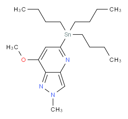 7-methoxy-2-methyl-5-(tributylstannyl)-2H-pyrazolo[4,3-b]pyridine