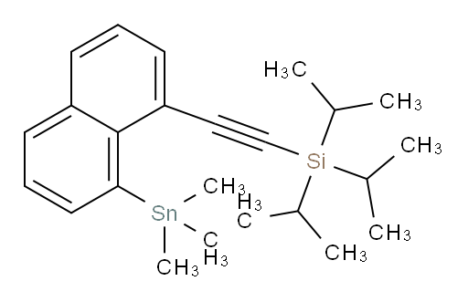 triisopropyl((8-(trimethylstannyl)naphthalen-1-yl)ethynyl)silane