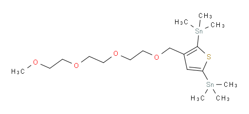 (3-(2,5,8,11-tetraoxadodecyl)thiophene-2,5-diyl)bis(trimethylstannane)