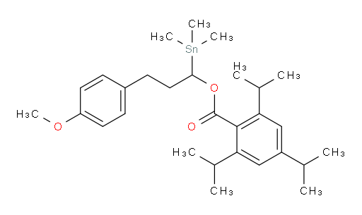 3-(4-methoxyphenyl)-1-(trimethylstannyl)propyl 2,4,6-triisopropylbenzoate