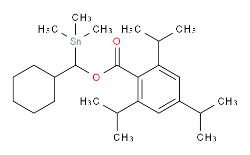 cyclohexyl(trimethylstannyl)methyl 2,4,6-triisopropylbenzoate