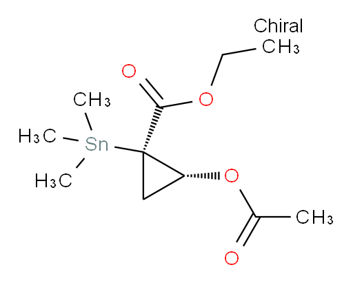 (1R,2R)-ethyl 2-acetoxy-1-(trimethylstannyl)cyclopropanecarboxylate