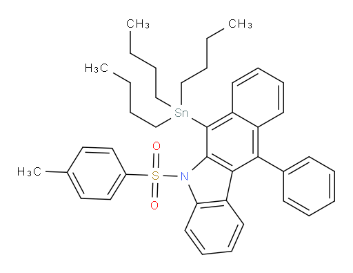 11-phenyl-5-tosyl-6-(tributylstannyl)-5H-benzo[b]carbazole