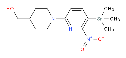 (1-(6-nitro-5-(trimethylstannyl)pyridin-2-yl)piperidin-4-yl)methanol