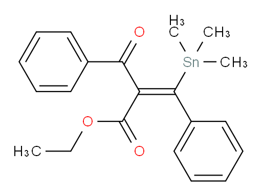 (E)-ethyl 2-benzoyl-3-phenyl-3-(trimethylstannyl)acrylate