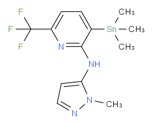 N-(1-methyl-1H-pyrazol-5-yl)-6-(trifluoromethyl)-3-(trimethylstannyl)pyridin-2-amine
