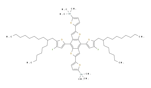 (5,5'-(4,8-bis(4-fluoro-5-(2-hexyldecyl)thiophen-2-yl)benzo[1,2-b:4,5-b']dithiophene-2,6-diyl)bis(thiophene-5,2-diyl))bis(trimethylstannane)