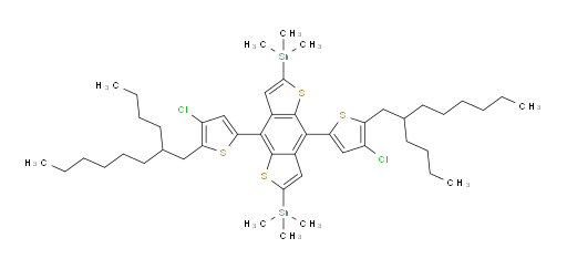 (4,8-bis(5-(2-butyloctyl)-4-chlorothiophen-2-yl)benzo[1,2-b:4,5-b']dithiophene-2,6-diyl)bis(trimethylstannane)