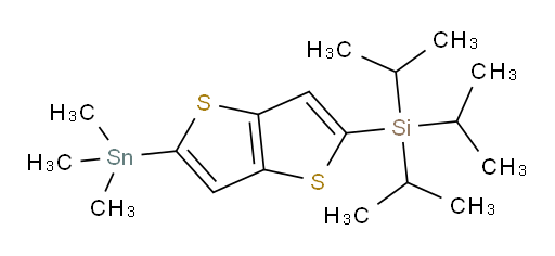 triisopropyl(5-(trimethylstannyl)thieno[3,2-b]thiophen-2-yl)silane