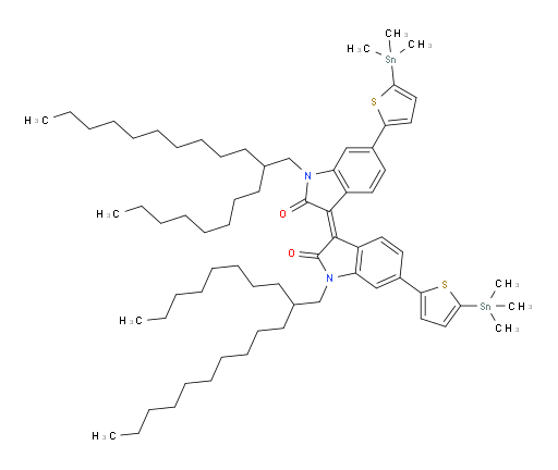 (Z)-1,1'-bis(2-octyldodecyl)-6,6'-bis(5-(trimethylstannyl)thiophen-2-yl)-[3,3'-biindolinylidene]-2,2'-dione