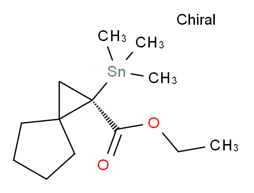 (R)-ethyl 1-(trimethylstannyl)spiro[2.4]heptane-1-carboxylate