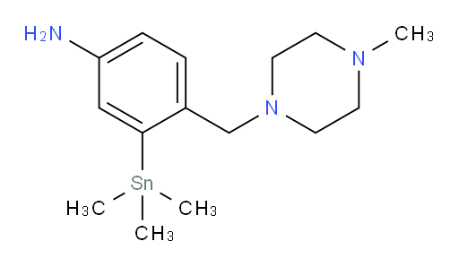4-((4-methylpiperazin-1-yl)methyl)-3-(trimethylstannyl)aniline