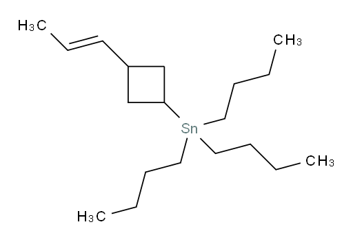 (E)-tributyl(3-(prop-1-en-1-yl)cyclobutyl)stannane