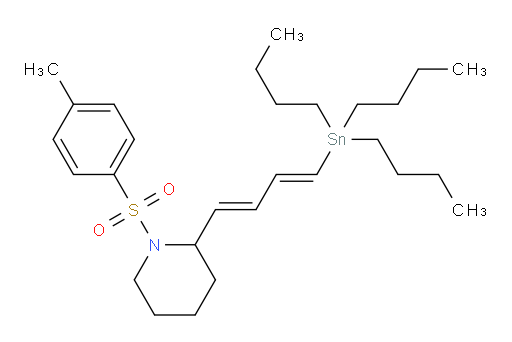 1-tosyl-2-((1E,3E)-4-(tributylstannyl)buta-1,3-dien-1-yl)piperidine