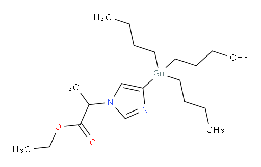 ethyl 2-(4-(tributylstannyl)-1H-imidazol-1-yl)propanoate