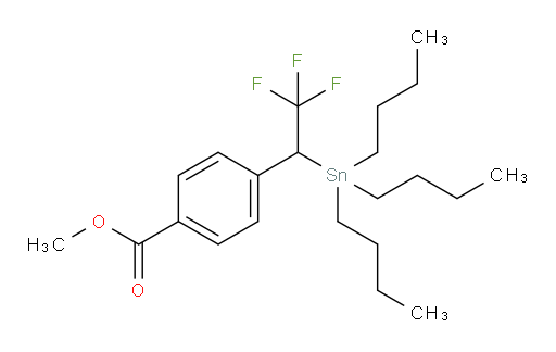 methyl 4-(2,2,2-trifluoro-1-(tributylstannyl)ethyl)benzoate
