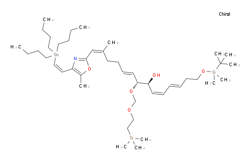 (8R,9S,10Z,12E)-2,2,17,17,18,18-hexamethyl-8-((1E,5Z)-5-methyl-6-(5-methyl-4-((Z)-2-(tributylstannyl)vinyl)oxazol-2-yl)hexa-1,5-dien-1-yl)-5,7,16-trioxa-2,17-disilanonadeca-10,12-dien-9-ol