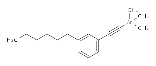 ((3-hexylphenyl)ethynyl)trimethylstannane