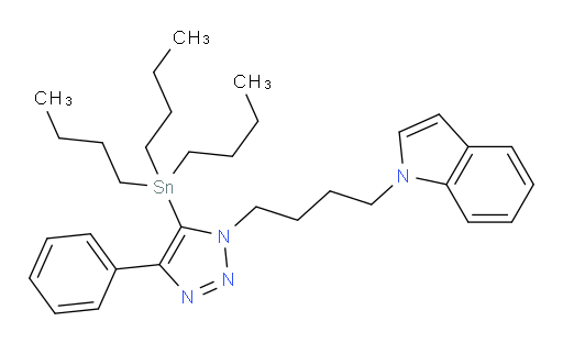 1-(4-(4-phenyl-5-(tributylstannyl)-1H-1,2,3-triazol-1-yl)butyl)-1H-indole