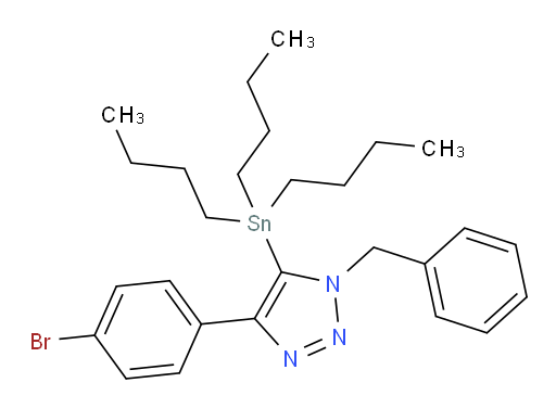 1-benzyl-4-(4-bromophenyl)-5-(tributylstannyl)-1H-1,2,3-triazole