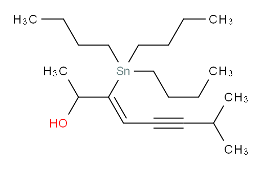 (Z)-7-methyl-3-(tributylstannyl)oct-3-en-5-yn-2-ol