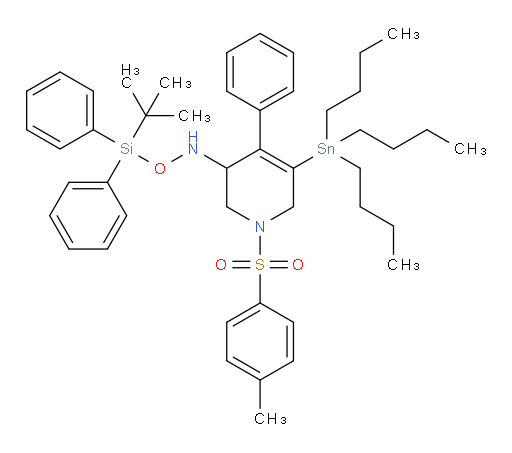 O-(tert-butyldiphenylsilyl)-N-(4-phenyl-1-tosyl-5-(tributylstannyl)-1,2,3,6-tetrahydropyridin-3-yl)hydroxylamine