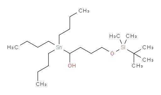 4-((tert-butyldimethylsilyl)oxy)-1-(tributylstannyl)butan-1-ol
