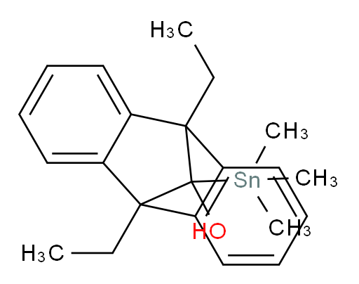 9,10-diethyl-11-(trimethylstannyl)-9,10-dihydro-9,10-methanoanthracen-11-ol