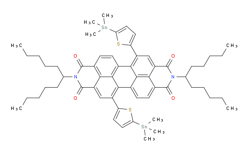 5,12-bis(5-(trimethylstannyl)thiophen-2-yl)-2,9-di(undecan-6-yl)anthra[2,1,9-def:6,5,10-d'e'f']diisoquinoline-1,3,8,10(2H,9H)-tetraone