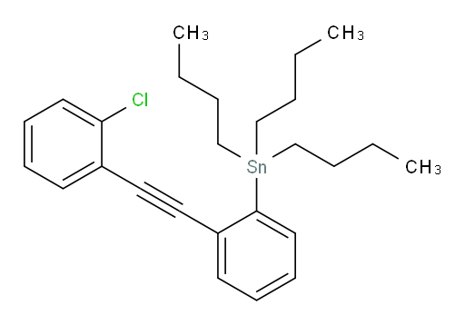 tributyl(2-((2-chlorophenyl)ethynyl)phenyl)stannane