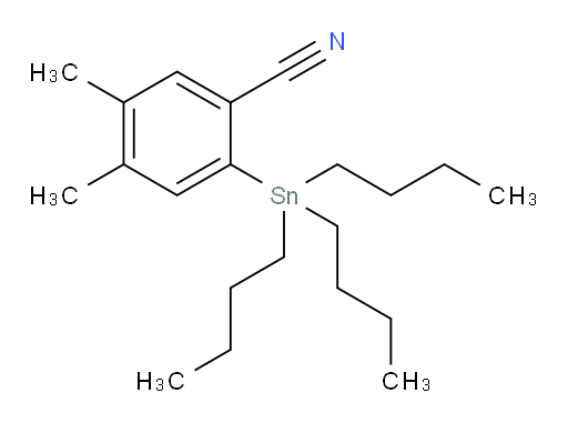4,5-dimethyl-2-(tributylstannyl)benzonitrile