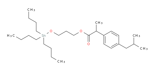 3-((tributylstannyl)oxy)propyl 2-(4-isobutylphenyl)propanoate