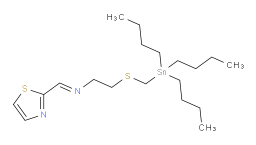 (E)-N-(thiazol-2-ylmethylene)-2-(((tributylstannyl)methyl)thio)ethanamine