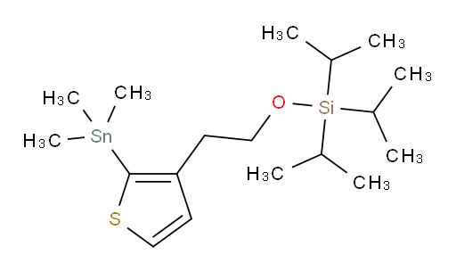 triisopropyl(2-(2-(trimethylstannyl)thiophen-3-yl)ethoxy)silane