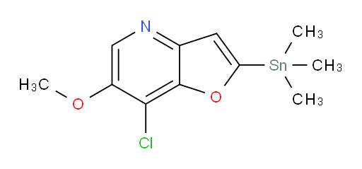 7-chloro-6-methoxy-2-(trimethylstannyl)furo[3,2-b]pyridine