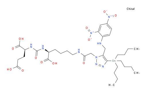 (S)-2-(3-((S)-1-carboxy-5-(2-(5-(((2,4-dinitrophenyl)amino)methyl)-4-(tributylstannyl)-1H-1,2,3-triazol-1-yl)acetamido)pentyl)ureido)pentanedioic acid