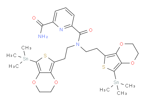 N2,N2-bis(2-(7-(trimethylstannyl)-2,3-dihydrothieno[3,4-b][1,4]dioxin-5-yl)ethyl)pyridine-2,6-dicarboxamide