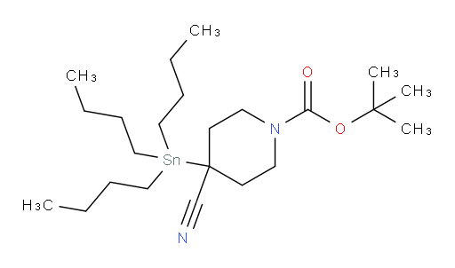 tert-butyl 4-cyano-4-(tributylstannyl)piperidine-1-carboxylate