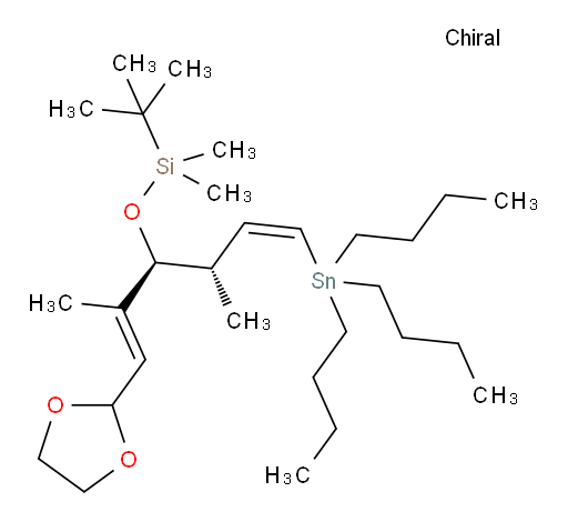 (((1E,3S,4S,5Z)-1-(1,3-dioxolan-2-yl)-2,4-dimethyl-6-(tributylstannyl)hexa-1,5-dien-3-yl)oxy)(tert-butyl)dimethylsilane
