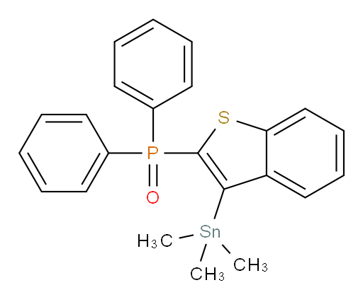 diphenyl(3-(trimethylstannyl)benzo[b]thiophen-2-yl)phosphine oxide
