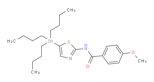 4-methoxy-N-(5-(tributylstannyl)thiazol-2-yl)benzamide