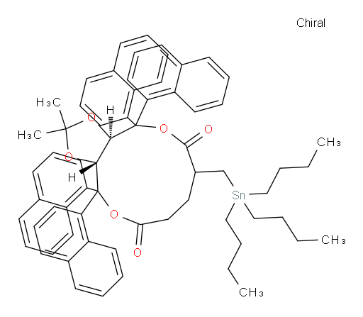 (3aR,12aR)-2,2-dimethyl-4,4,12,12-tetra(naphthalen-1-yl)-7-((tributylstannyl)methyl)tetrahydro-3aH-[1,3]dioxolo[4,5-c][1,6]dioxacycloundecine-6,10(4H,7H)-dione