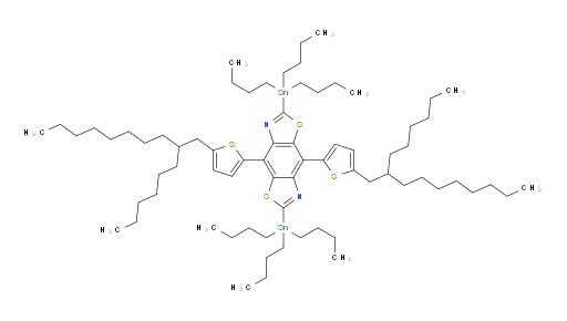 4,8-bis(5-(2-hexyldecyl)thiophen-2-yl)-2,6-bis(tributylstannyl)benzo[1,2-d:4,5-d']bis(thiazole)
